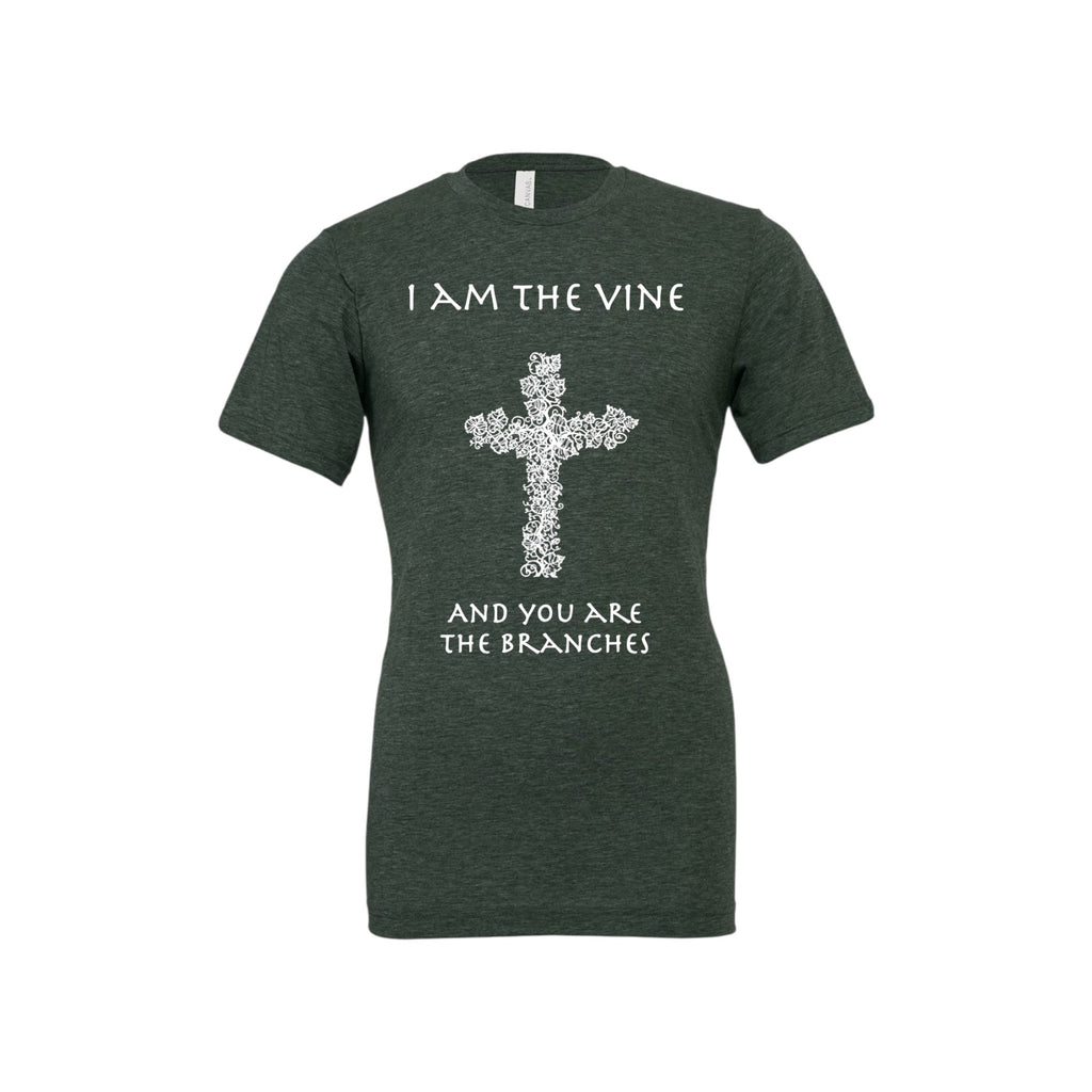 CROSS AND VINE (JOHN 15:5) T-shirt