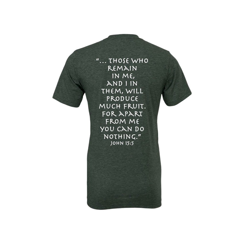 CROSS AND VINE (JOHN 15:5) T-shirt