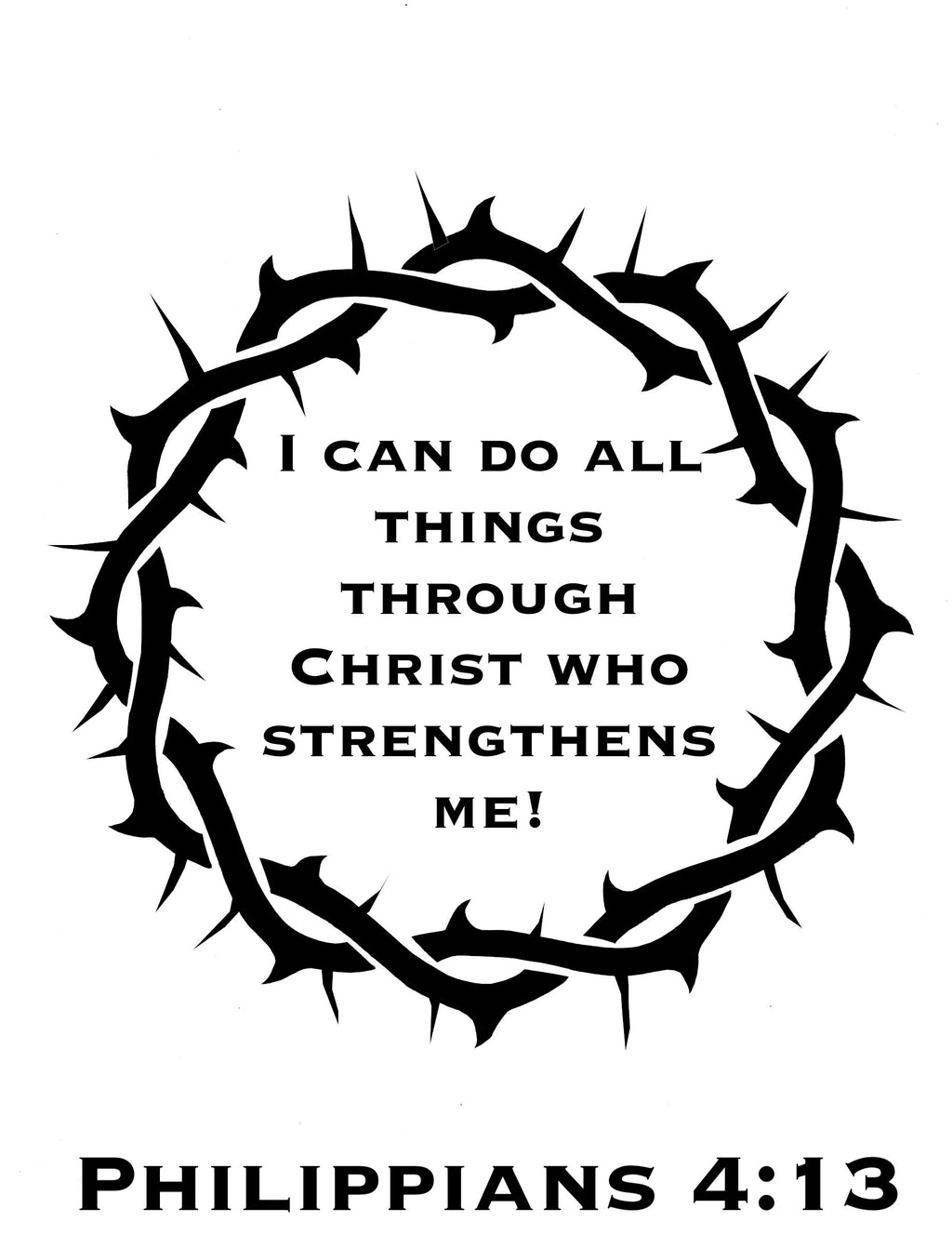 PHILIPPIANS 4:13 CREWNECK SWEATSHIRT