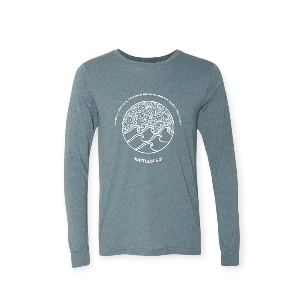 WIND-N-WAVES (MATH. 8:27) LONG SLEEVE T-shirt