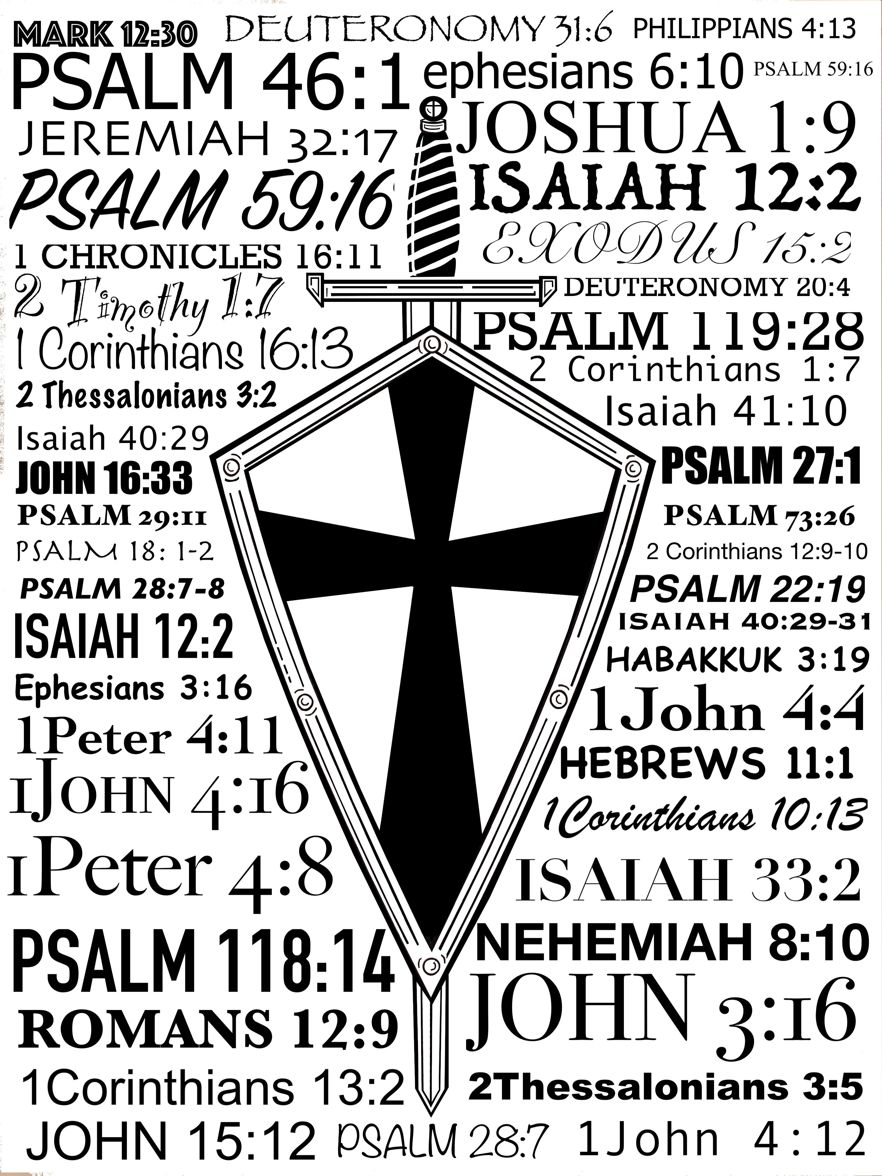 CROSS & SHIELD T-shirt